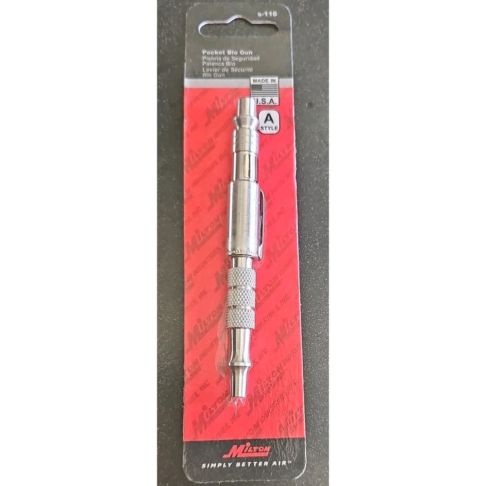 Milton S-116 Adjustable Pocket Blowgun for A Style Couplers Made in the U.S.A